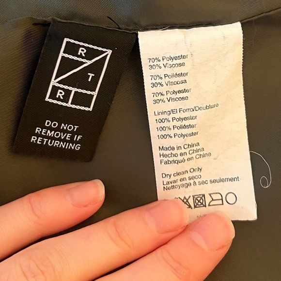 Derek Lam Collective metallic tulip blazer Italian sz 50 US sz 14 - Picture 5 of 9